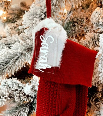 Acrylic Stocking Tag