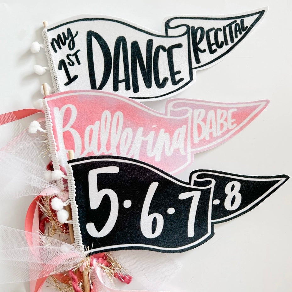 Dance Recital Pennant Flag